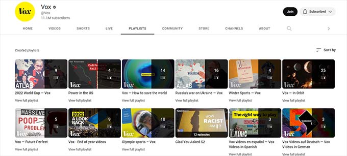 Create playlists Create playlists