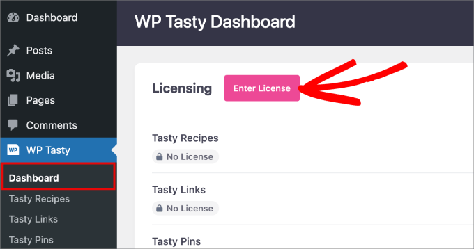 enter license enter license