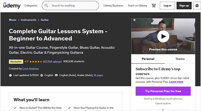 Guitar course preview Guitar course preview