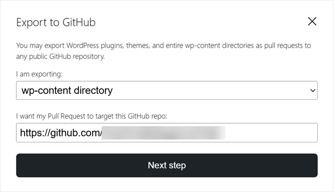 Choosing which GitHub public repository to target in WordPress Playground Choosing which GitHub public repository to target in WordPress Playground