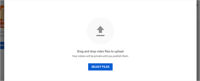 Select video files you want to upload Select video files you want to upload
