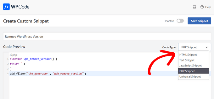 Create New Custom Snippet in WordPress Create New Custom Snippet in WordPress