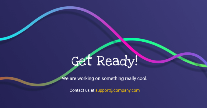 Maintenance mode page preview Maintenance mode page preview