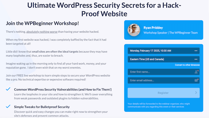 Capturing leads using an online webinar Capturing leads using an online webinar