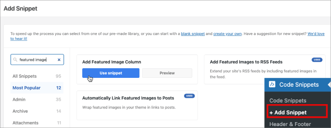 add featured image column add featured image column