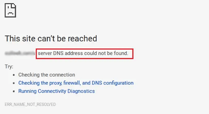 Preview of the DNS server not responding error Preview of the DNS server not responding error