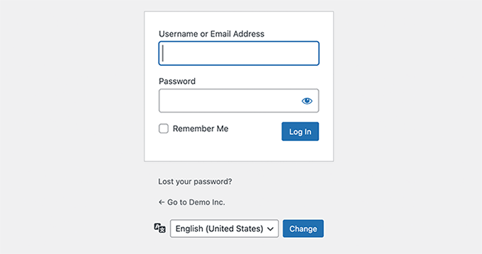Choose language during login Choose language during login