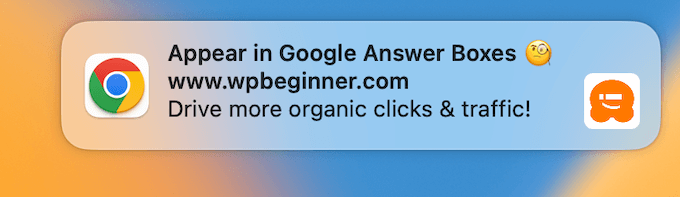 An example of a push notification, created using PushEngage An example of a push notification, created using PushEngage