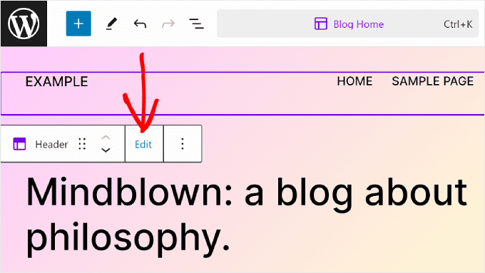 Clicking Edit on a pattern or template part when editing a post or page using the block editor Clicking Edit on a pattern or template part when editing a post or page using the block editor