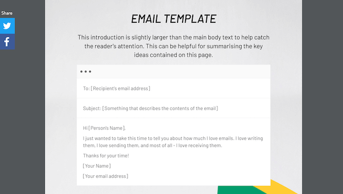 A collection of email templates A collection of email templates