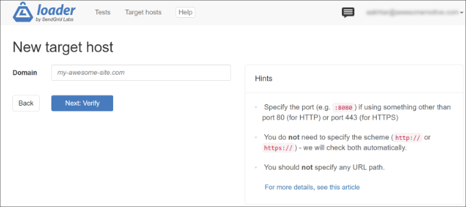 Enter your domain name Enter your domain name