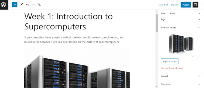 OpenAI supercomputer lesson with DALL-E image Lesson content with featured DALL·E image