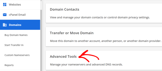 Open advanced DNS settings Open advanced DNS settings
