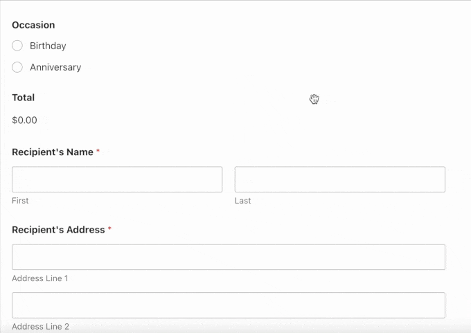 Conditional logic demo Conditional logic demo