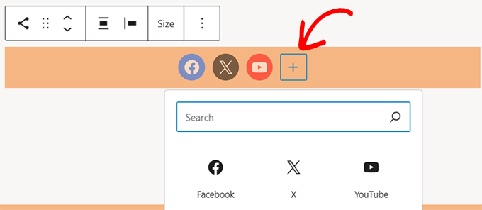 Easily add social icons Easily add social icons