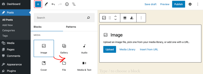 Add an Image Block Add an Image Block