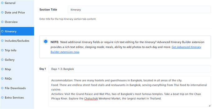 Add itenirary Add itenirary