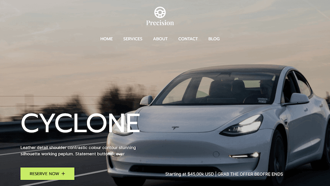 How to build a car rental website using SeedProd How to build a car rental website using SeedProd