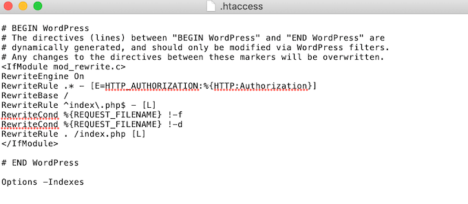 The WordPress .htaccess file The WordPress .htaccess file