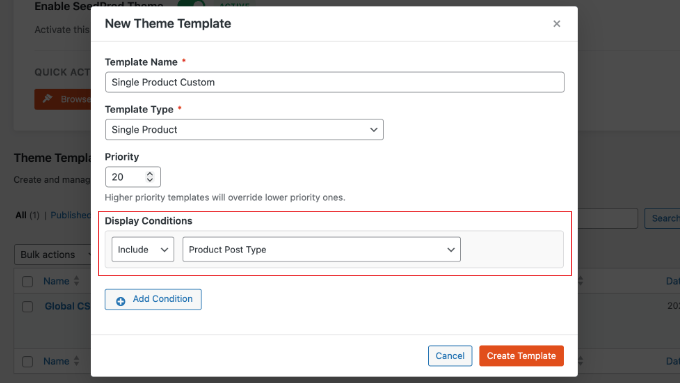 Adding a Size Chart to All Products Using SeedProd