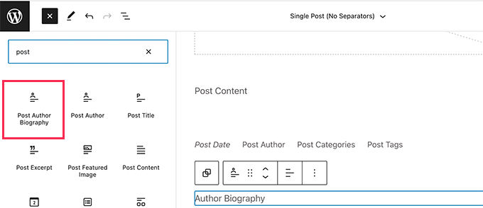 Add post author biography Add post author biography