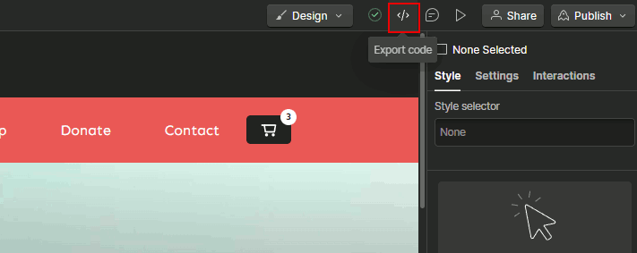 Export website code Export website code