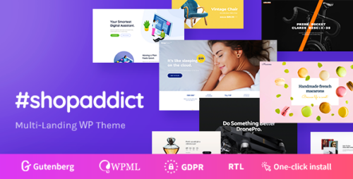 Shopaddict 1.1.3 – WordPress Landing Pages To Sell Anything