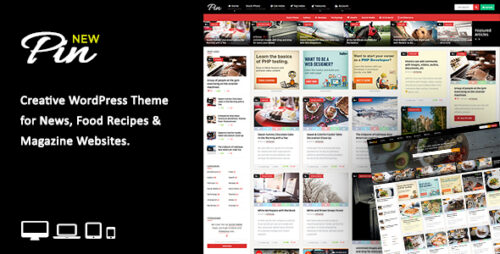 Pin = Pinterest Style / Personal Masonry Blog / Front-end Submission 5.7