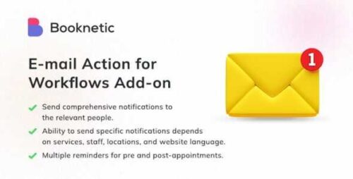 Email action for Booknetic Workflows 1.2.1