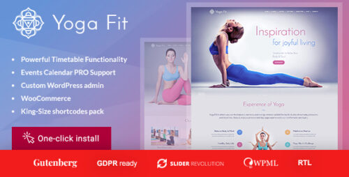 Yoga Fit 1.3.2 – Sports, Fitness & Gym WordPress Theme