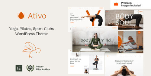 Ativo 7.4 – Pilates Yoga WordPress Theme