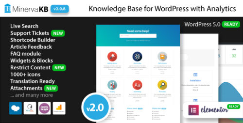 MinervaKB 2.0.8 – Knowledge Base for WordPress with Analytics