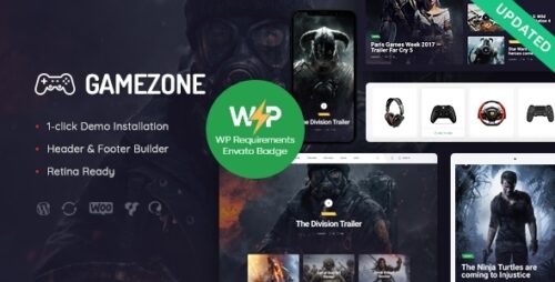 Gamezone 1.1.1 – Gaming Blog & Store WordPress Theme