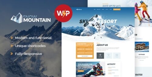 Snow Mountain 1.2.9 – Ski Resort & Snowboard School WordPress Theme