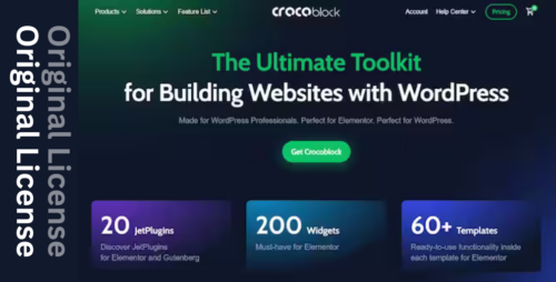 Crocoblock Wizard – Original License | One Time Payment – Exclusive Deal