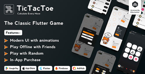 Tic Tac Toe – The Classic Flutter Tic Tac Toe Game