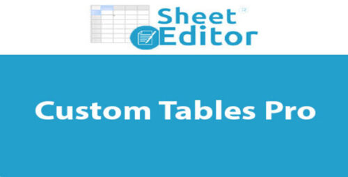WP Sheet Editor Custom Tables Pro Addon 1.2.11