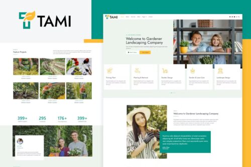 Tami – Landscape & Gardening Elementor Template Kit