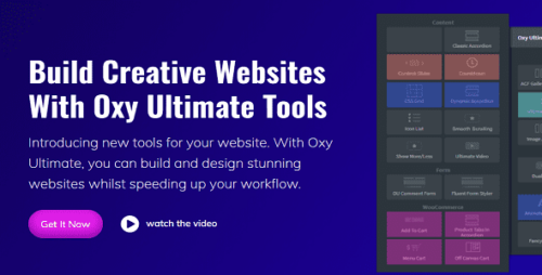 Oxy Ultimate Tools 1.6.13 – Addon for Oxygen Builder