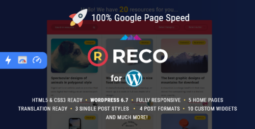 Reco – Minimal Theme for Freebies 4.7.0