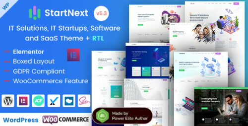 StartNext 5.3 – IT Startups and Digital Services WordPress Theme
