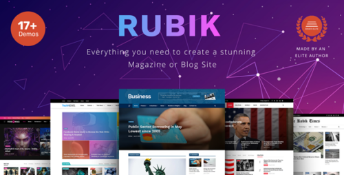 Rubik 2.9.1 – A Perfect Theme for Blog Magazine Website
