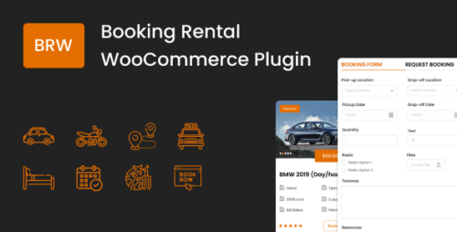 BRW Booking Rental WooCommerce Plugin 1.8.8