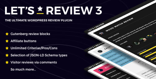 Let’s Review 3.2.8 – WordPress Ratings & Reviews Plugin