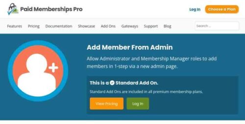 Add Member From Admin Addon 0.7.2 – Paid Memberships Pro