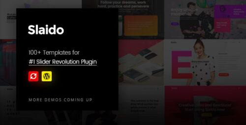 Slider Revolution 6.7.35 + Addon + Slaido – Template Pack 2.0.5