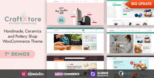 CraftXtore 1.6.4- Handmade, Ceramics and Pottery Shop WooCommerce Theme