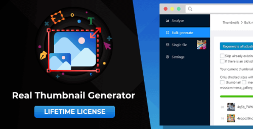 WordPress Real Thumbnail Generator 2.6.109