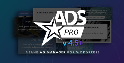 Ads Pro Plugin 4.78 – Multi-Purpose WordPress Advertising Manager