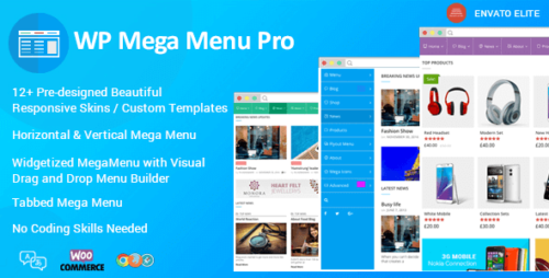 WP Mega Menu Pro 2.1.6 – Responsive Mega Menu